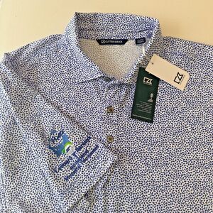 NWT Cutter & Buck‎ Mens Golf Polo XL Virtue Eco Pique Botanical Baranyk MCK01161